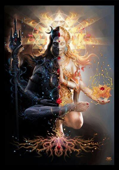 Shiva Shakti Shiva Shakti Shiva Spiritual Art