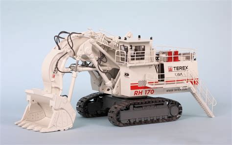 Oandk Rh170 Backhoe Excavator White Terex Made By Kps Models United