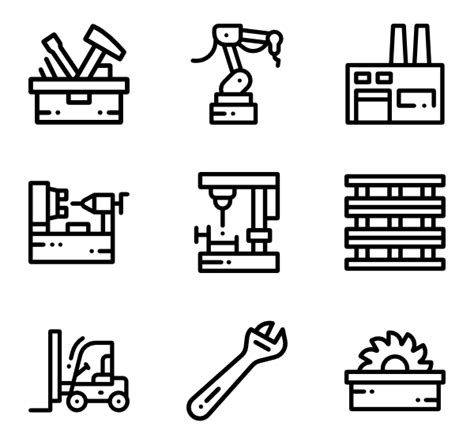 Manufacturing Icon Vector 374794 Free Icons Library