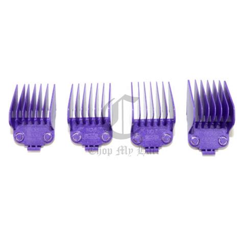 Patented magnetic combs eliminate the need for clips that bend or break. Andis Large nano-Silver Magnetic Guide Attachment Comb Set #5-#8 01415-SET