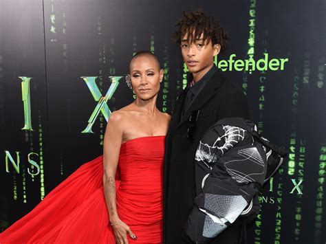 Jada Pinkett Smith Steals The Show In Short Red Dress With Son Jaden At