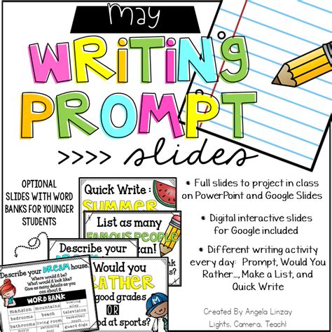 The Writing Project Includes Several Activities For Students To