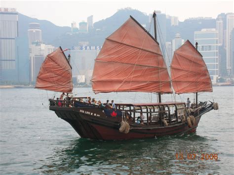 Chinese Junk Victoria Harbour Hong Kong Information About China