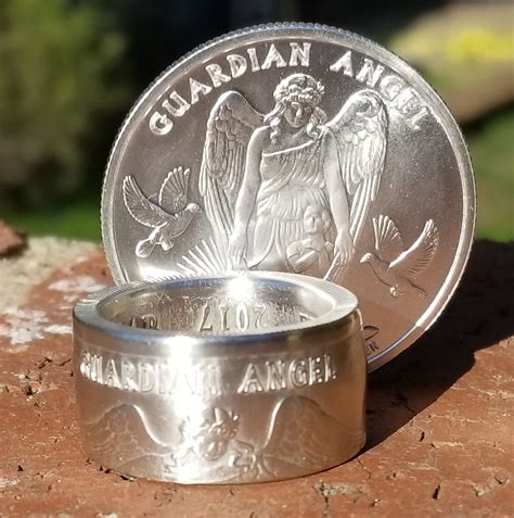Niue 2017 Guardian Angel One Dollar 999 Silver Coin Coin Etsy