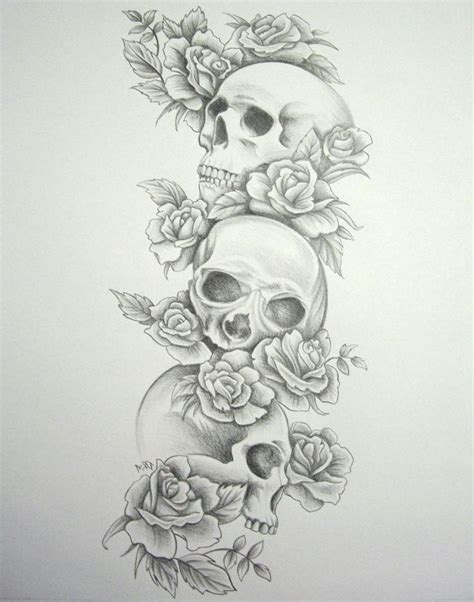 Tag Skull And Rose Sleeve Tattoo Designs Best Tattoo Design Rose