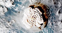 東加海底火山爆發瞬間冒「蕈狀雲」 鄭明典：台灣也感受到衝擊波