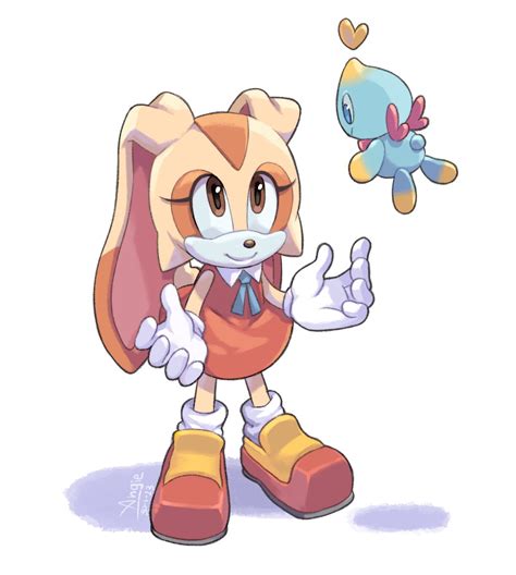 Cream The Rabbit Chao And Cheese Sonic Drawn By Angiethecat Danbooru