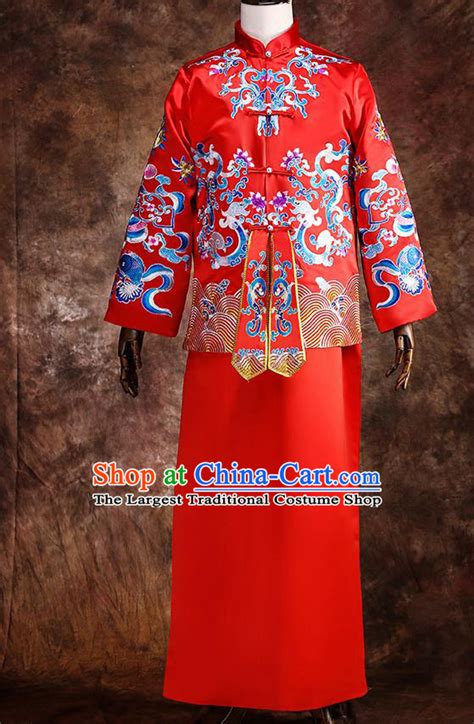 Traditional Ancient Chinese Costume Chinese Style Tang Suit Wedding Red