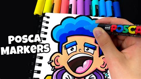 Drawing My Own Character With Posca Markers Shorts Youtube