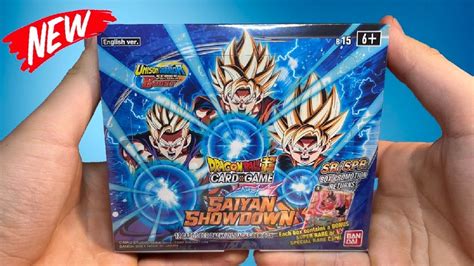 Opening A Dragon Ball Super Card Game Saiyan Showdown Booster Box