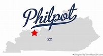 Map of Philpot, KY, Kentucky