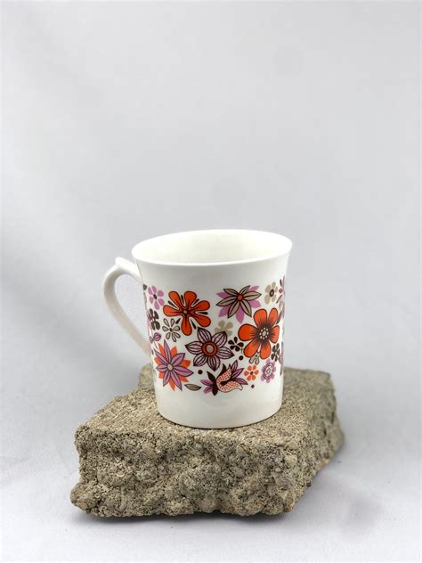 Fine Bone China Mug Floral Mug Made In England English Etsy