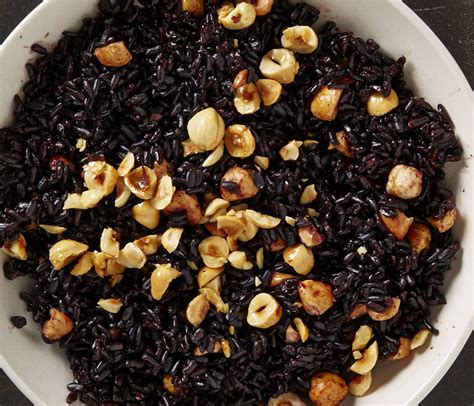 Black Rice With Hazelnuts Recipe Hazelnut Recipes Food Recipes