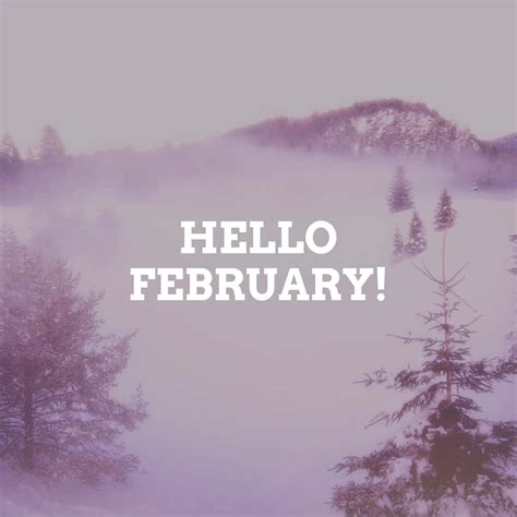 Download Say Hello To February Wallpaper