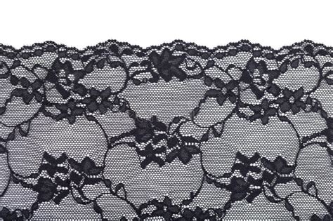 Black Lace With Floral Pattern Stock Photo Image Of Black Clothing
