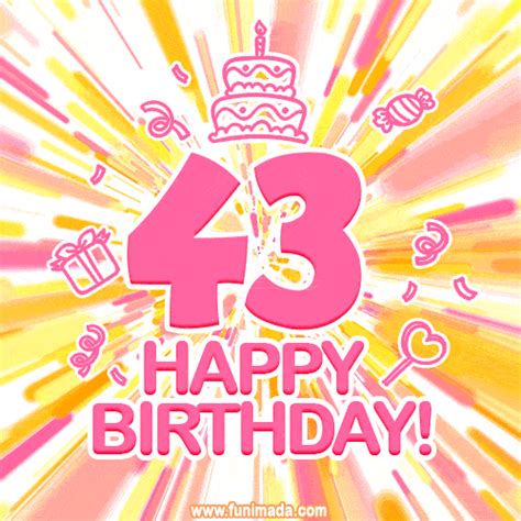 Congratulations On Your 43rd Birthday Happy 43rd Birthday  Free