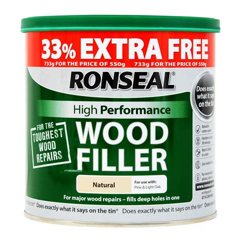 Ronseal High Performance Wood Filler Natural 550g33