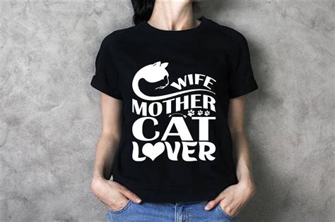 Wife Mother Cat Lover Graphic Design Graphic By Sahamilon530 · Creative Fabrica