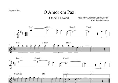 once i loved amor em paz love in peace arr the sheet music library sheet music antonio