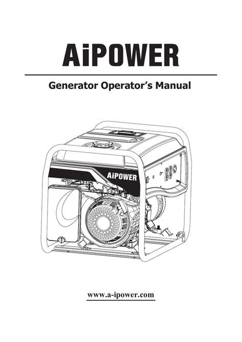 Generator Operator S Manual Manualzz