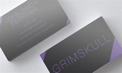 Printable Black And Purple Business Card Template By Nik1010 On