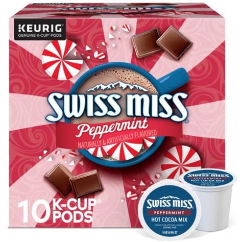 Swiss Miss Peppermint Hot Cocoa K Cup Pods 10 Ct Dillons Food Stores