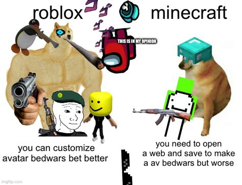 Random Roblox Vs Minecraft Imgflip