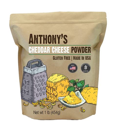 Anthonys Premium Cheddar Cheese Powder 1 Lb Batch Tested And