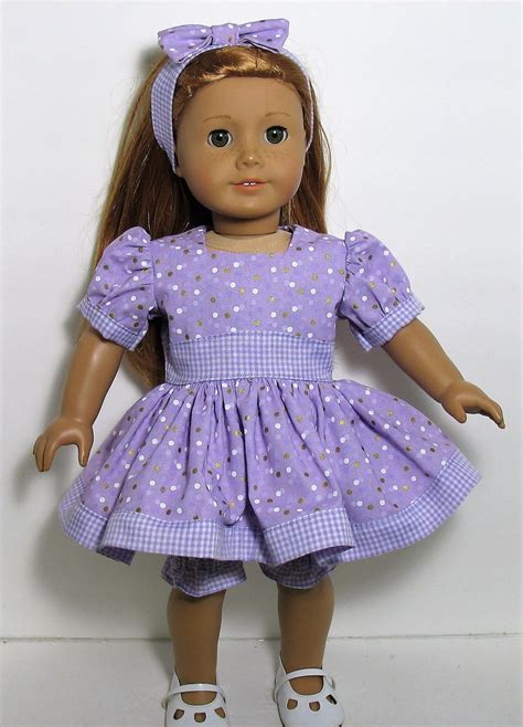 18 doll clothes fit american girl retro style dress set etsy