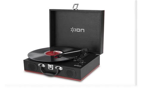 Ion Audio Vinyl Transport Battery Powered Briefcase Turntable With