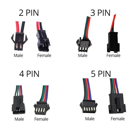 Jst Connecteur De Fil M Le Et Femelle Sm Broches Broches