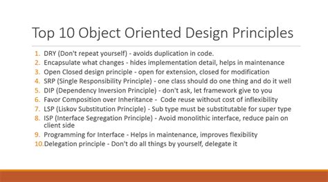 10 Object Oriented Design Principles Java Programmer Should Know