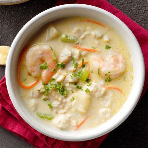 Rich Seafood Chowder Recipe How To Make It Taste Of Home