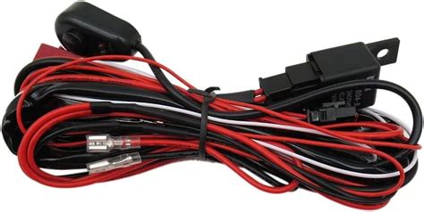 Buy 12v 40amp 18awg Led Light Bar Wiring Harness Kit Fuse Relay Onoff
