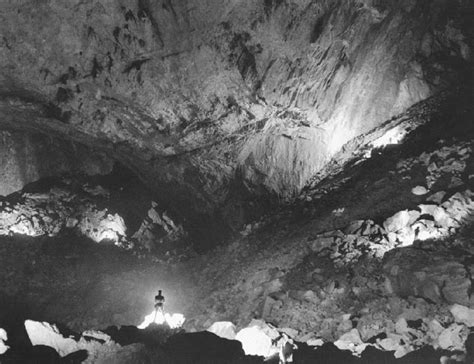 Later named sarawak chamber, it measures 600 metres (2,000 ft) long, 435 metres (1,427 ft) wide and a maximum of 115 metres (377 ft) high, and was estimated as three times the size of the big room in carlsbad caverns national park, new mexico, then thought to be the largest underground chamber. The vaulted limestone roof and the sloping expanse of the ...