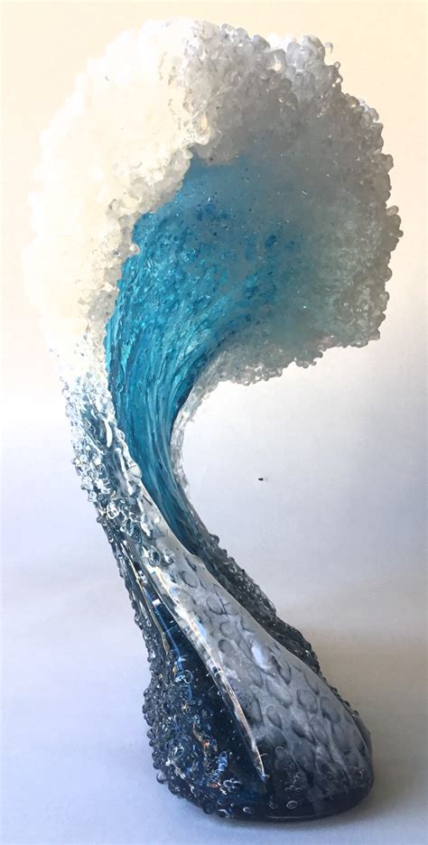 Art Glass Wave Sculpture From Kela S A Glass Gallery On Kauaii