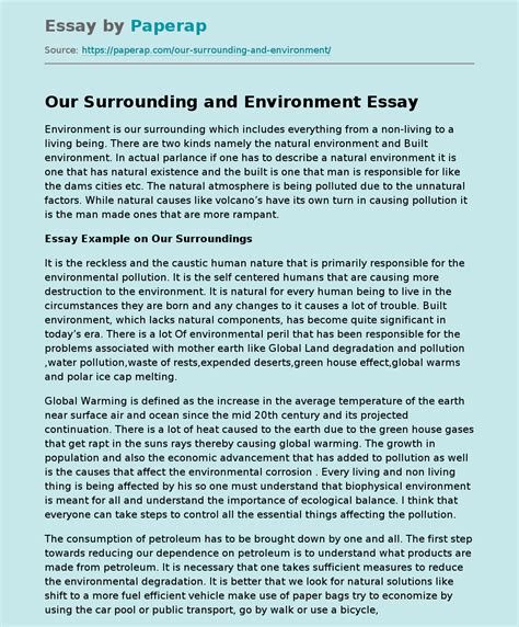 About Our Environment Essay 2022 Our Environment Essay 2022 11 11