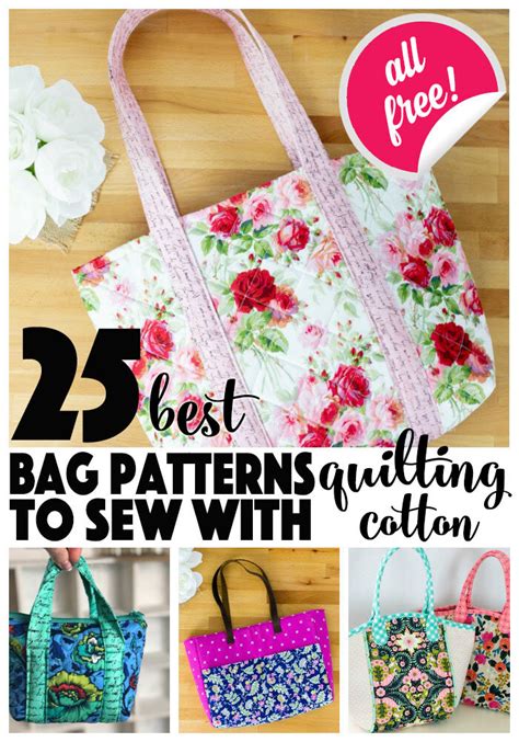 The 25 Best Bag Patterns To Sew With Quilting Cotton — Sewcanshe