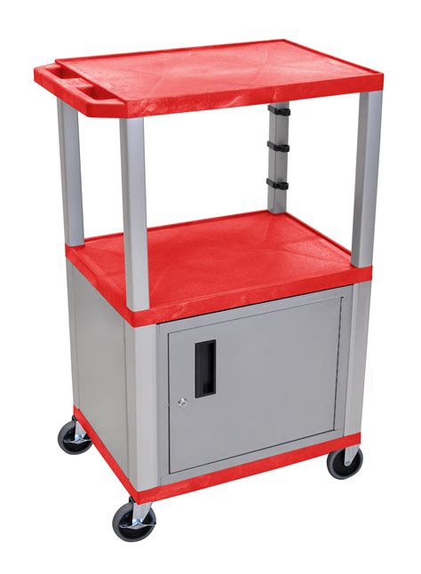 H Wilson Company Tuffy Utility Av Cart With Cabinet