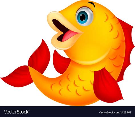 Vector Illustration Of Cute Fish Cartoon Download A Free Preview Or