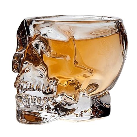 Risingpro Crystal Skull Head Clear Whiskey Shot Glass Cup Drinking Ware Home Mug Barware