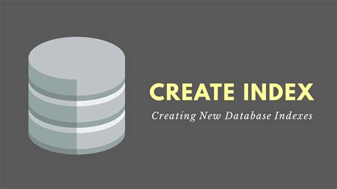 Create Index Statement Sql Creating New Database Indexes Youtube