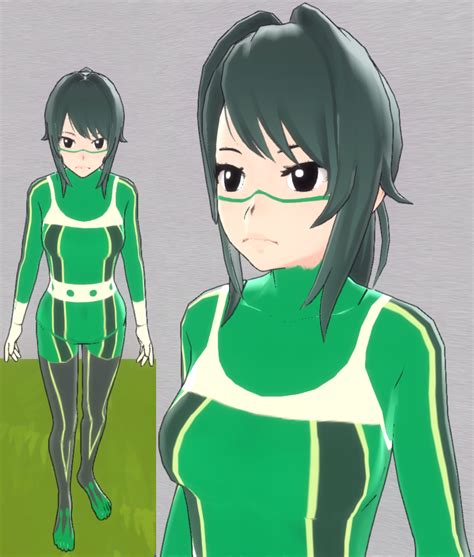 Yandere Sim Skin Tsuyu Asui By Televicat On Deviantart