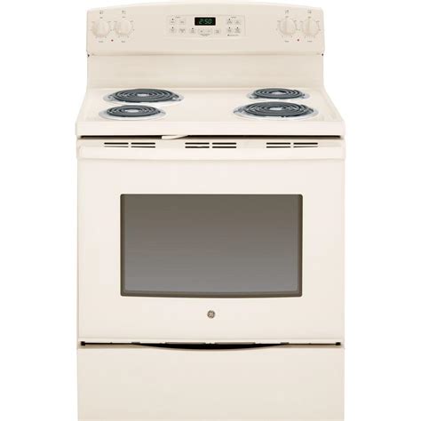 GE 5.3 cu. ft. Electric Range with Self-Cleaning Oven in Bisque