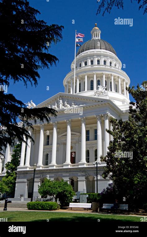 The California State Capitol Building In Sacramento California Usa