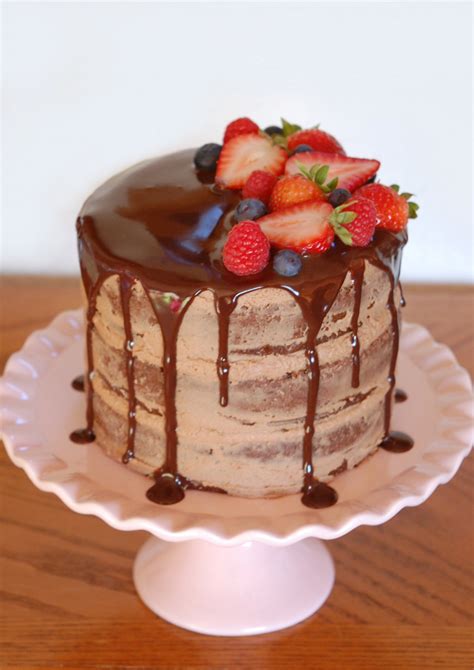 Naked Chocolate Cake With Nutella Buttercream Frosting Chocolate My