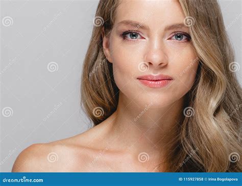 Woman Cosmetic Closeup Beauty Portrait For Salon Beautiful People And Healthy Care Skin And