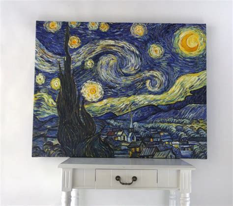 Handmade Oil Painting Reproduction The Starry Night By Vincent Van Gogh