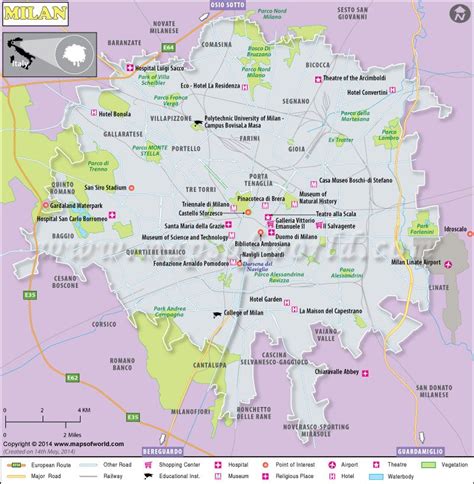 Milan Italy Map