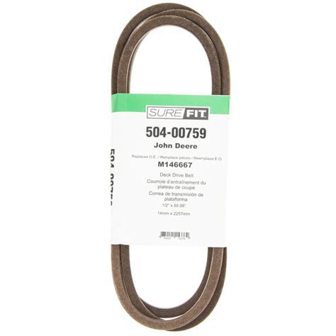 Surefit 87 12 Drive V Belt Replacement For John Deere M146667 Lx255